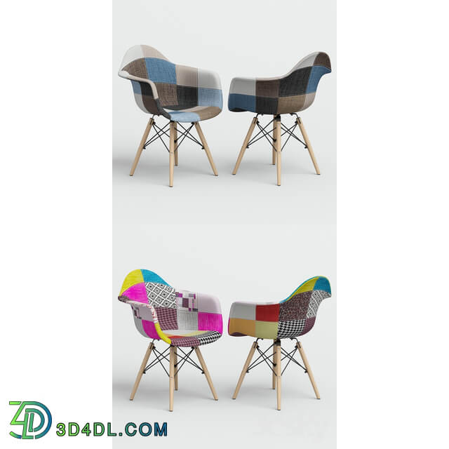 Chair Eames Style DAW Patchwork.