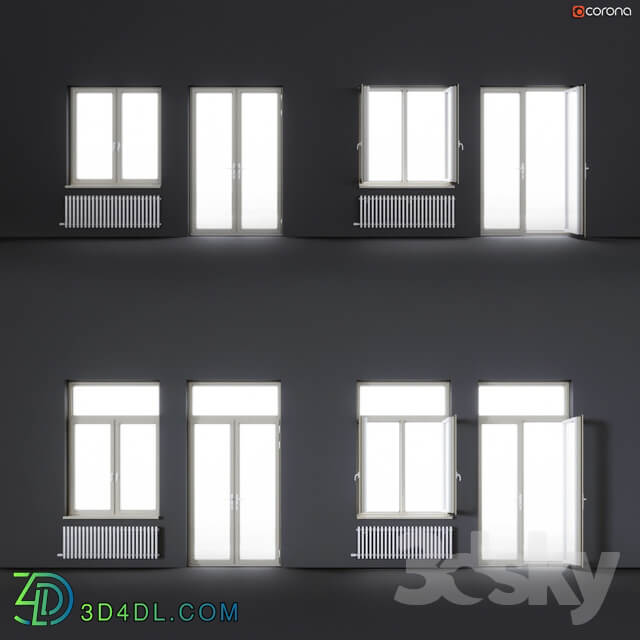 Wood aluminum windows