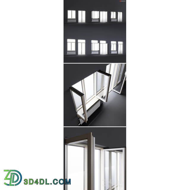 Wood aluminum windows