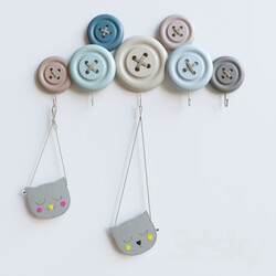 Miscellaneous Kare Design Knobs Hook with kids bag 