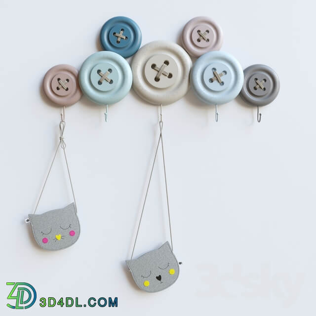 Miscellaneous Kare Design Knobs Hook with kids bag