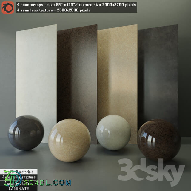 Tile Laminate countertops Seamless texture Set 25