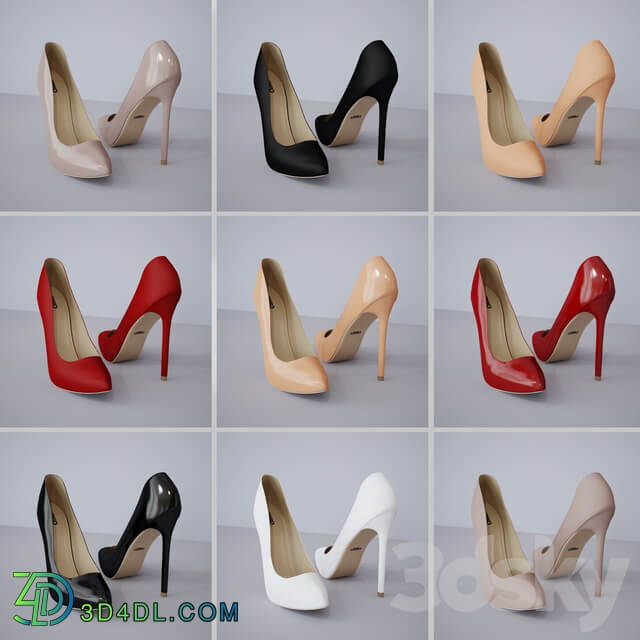 Shoes for women Ditto part one Footwear 3D Models