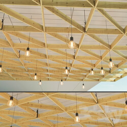 Miscellaneous Wooden suspended ceiling 