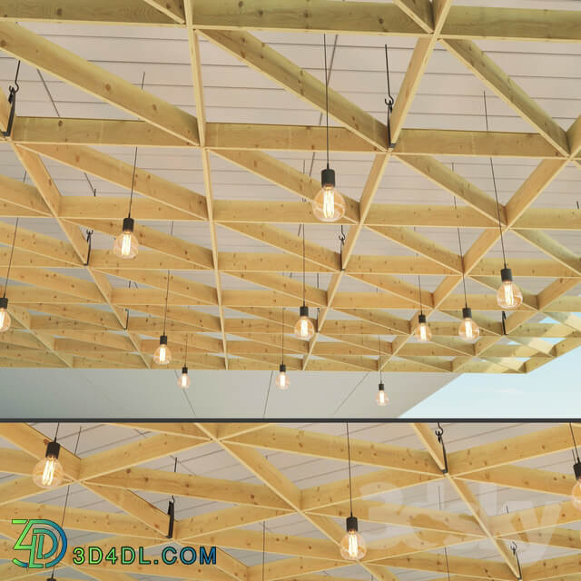 Miscellaneous Wooden suspended ceiling