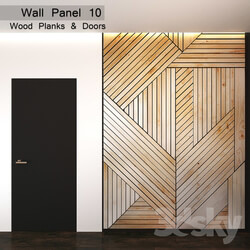 Wall Panel 10. Wood Planks Doors 