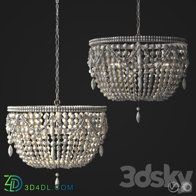 RH ANSELME chandelier Pendant light 3D Models