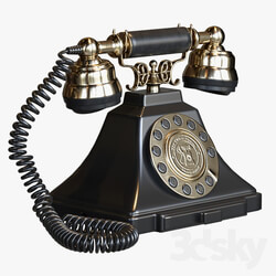 Classic Vintage Telephone with push button dial 