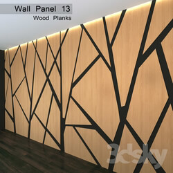 Wall Panel 13. Wood Planks 