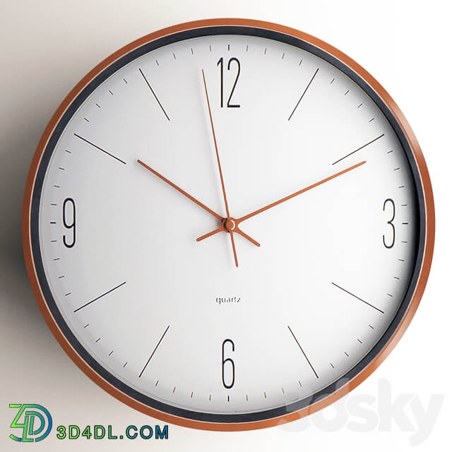 Wall clock 22 Watches Clocks 3D Models