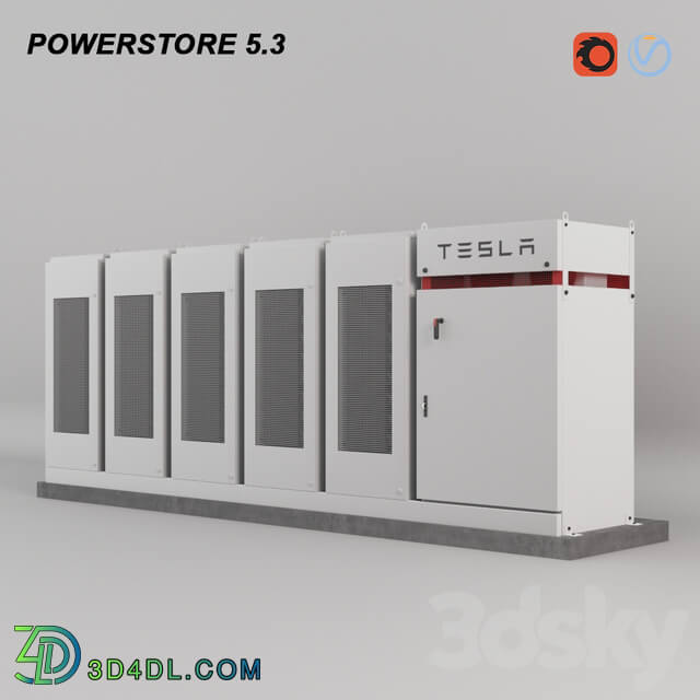 POWER PACK TESLA 3D Models