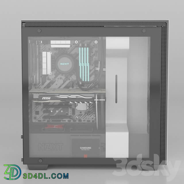 Computer NZXT H700i PC other electronics 3D Models