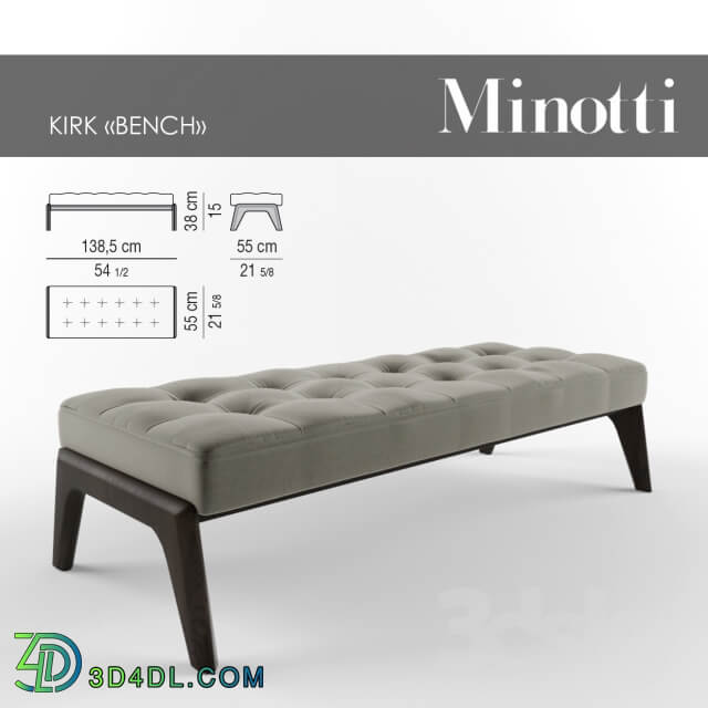 Kirk Bench Minotti