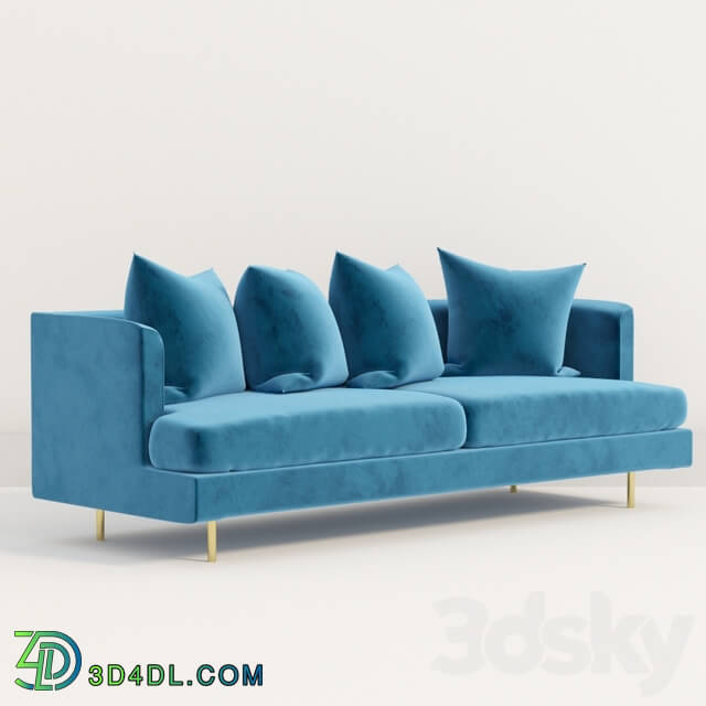 Gus Modern Margot Sofa Velvet Midnight 3D Models