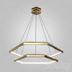 chandelier Ditri Cascade Pendant light 3D Models 