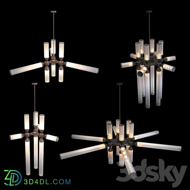 Chandeliers Roll Hill collections Castle Pendant light 3D Models