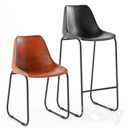 Loft Design chairs 007 and 014 model 