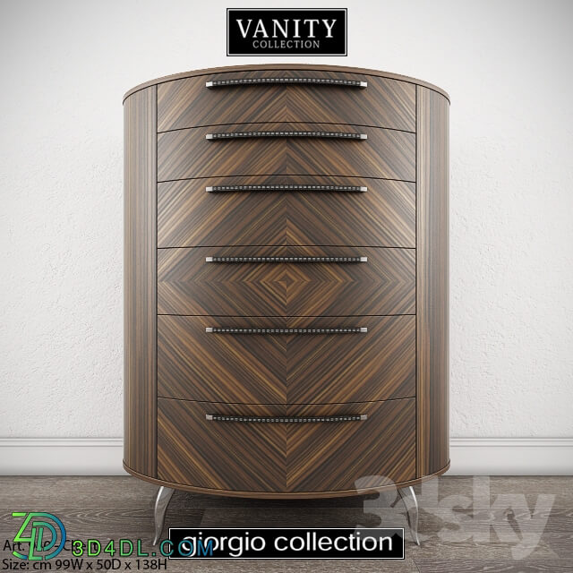 Sideboard Chest of drawer GIORGIO COLLECTION Vanity Art. 940 Chest