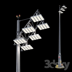 Lighting support with EWO floodlights 