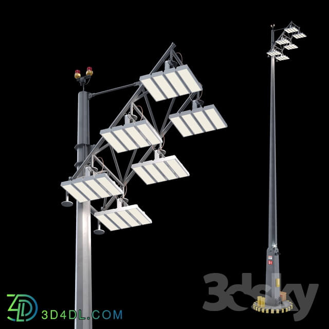Lighting support with EWO floodlights