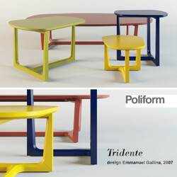 Poliform Tridente. Coffee tables 