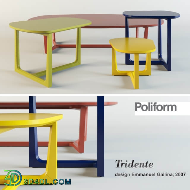 Poliform Tridente. Coffee tables