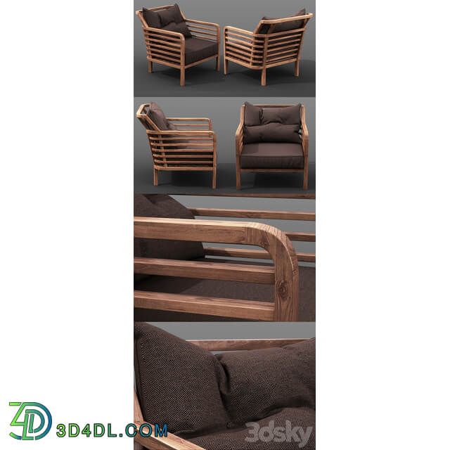 outdoor furniture set AZZURA Colorado Lounge Set Other 3D Models
