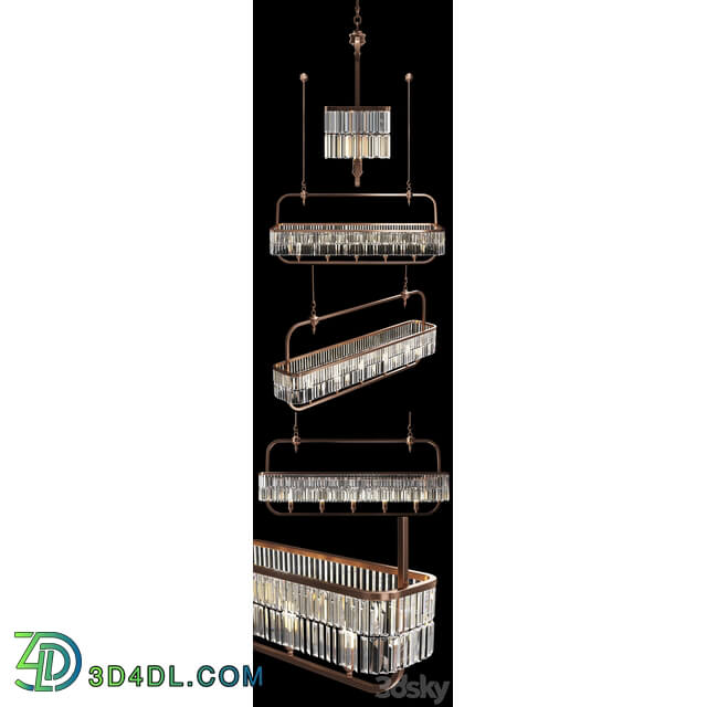 Chandelier Montreal by Vips And Friends Pendant light 3D Models