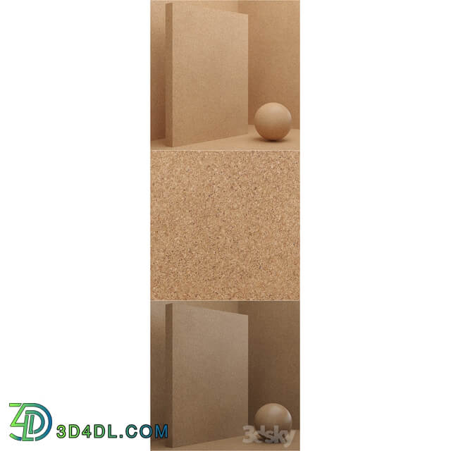 Material wood cork seamless set 12