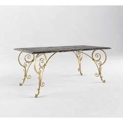 Dining table forged 