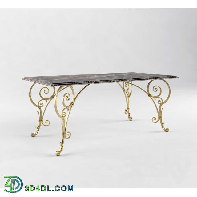 Dining table forged