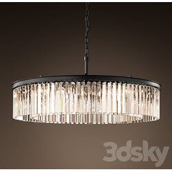 RH YS CLEAR GLASS PRISM ROUND CHANDELIER 43 Pendant light 3D Models 