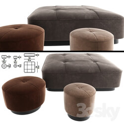 Minnoti Jacques Poufs Velvet 