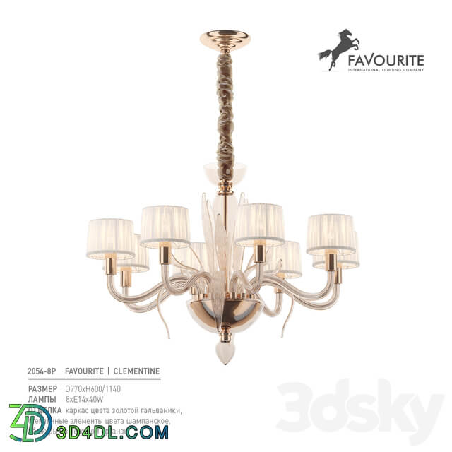 Favorite 2054 8P Pendant light 3D Models