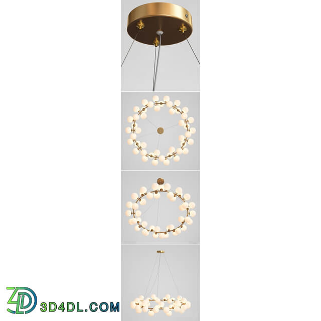 Milk Bubble Round Chandelier Pendant light 3D Models