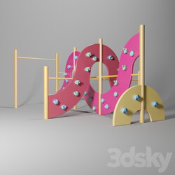 Childrens outdoor climbing wall The Fifth Element 3D Models 