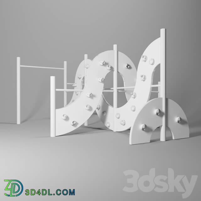 Childrens outdoor climbing wall The Fifth Element 3D Models