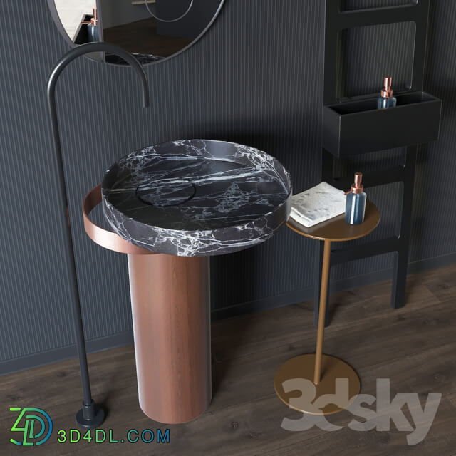 Bathroom accessories washbasin FALPER ECCENTRICO