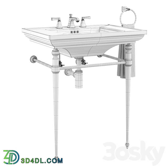 KOHLER Memoirs Console Table Bathroom Sink 3D Models