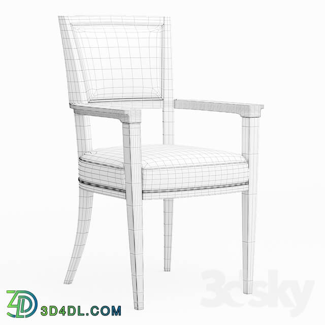 Dining chair with armrests Moderne Arm Chair Caracole