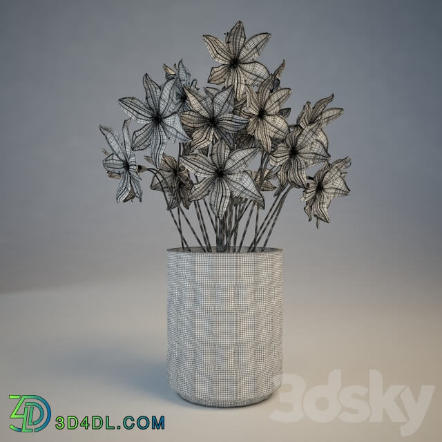 Vase Godkanna amp Narcissus 3D Models