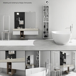 Bathroom furniture set Arcom e.Go 