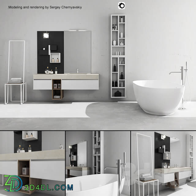 Bathroom furniture set Arcom e.Go