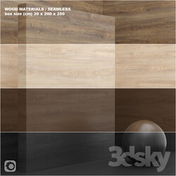 Material wood veneer seamless set 20 