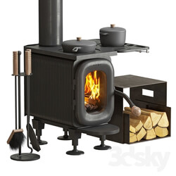 Wood burning stove AGNI 