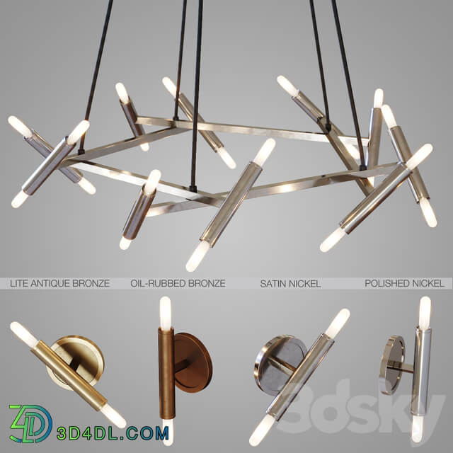 LE PETITE PENTAGONE SET Pendant light 3D Models