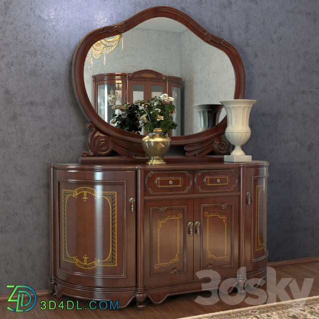 Buffet old Sideboard Chest of drawer 3D Models