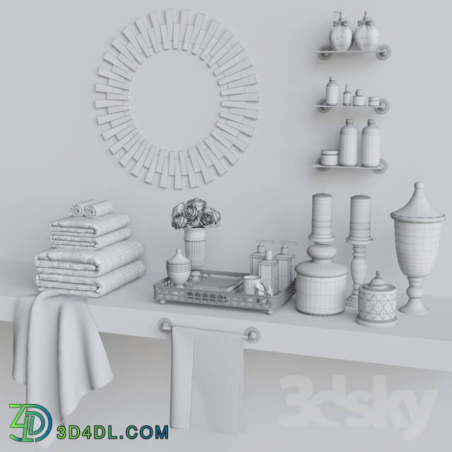 Decorative set for WC 1