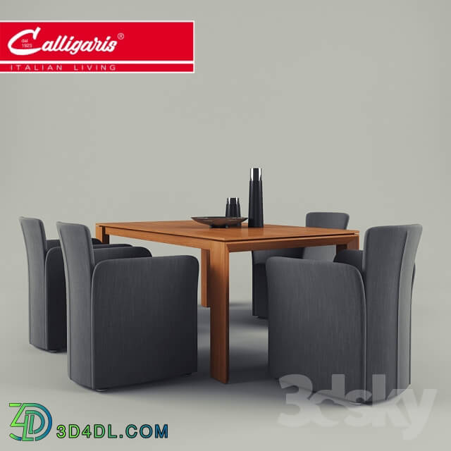 Table Chair Calligaris Omnia table Nido chair