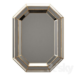 Surya gordon champagne wall mirror 